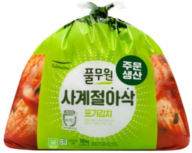 6위 - 풀무원 사계절 아삭 포기김치, 10개, 10kg