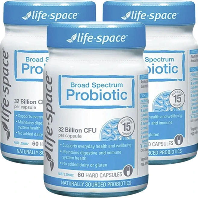 라이프스페이스 보드 스펙트럼 프로바이오틱스 320억 CFU 하드 캡슐, 60정, 3개 - 쿠팡