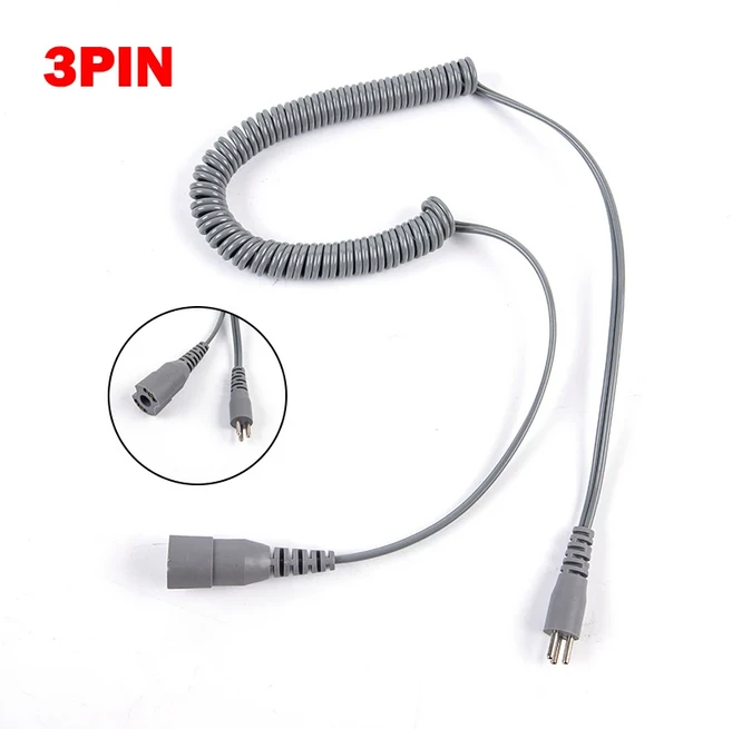 전기 네일 드릴 핸드피스 코드 전원 케이블 강력한 기계 액세서리 전기 네일 드릴용 10mm 회색 핸들 로프 3, 01 A2