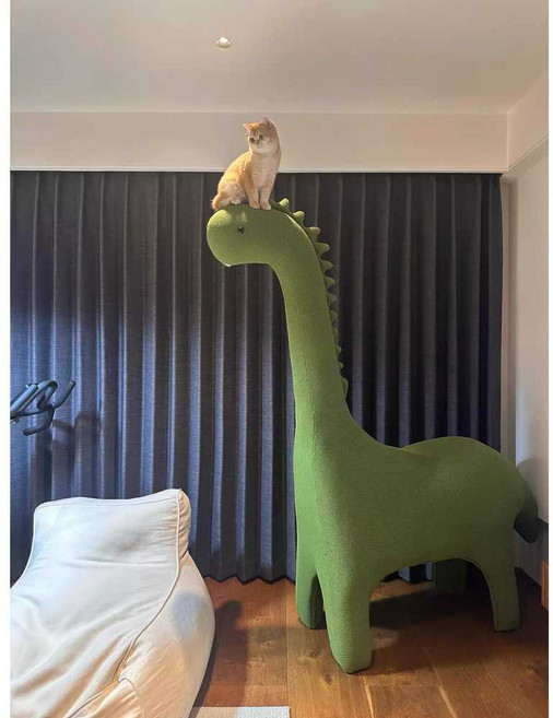 고양이 공룡 캣타워 초대형 스크래쳐 인테리어 실내용 등반, 1. 녹색 공룡