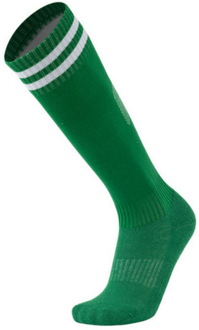 제이차니 통기성 유소년 축구양말 투라인 니삭스, 1개, 초록