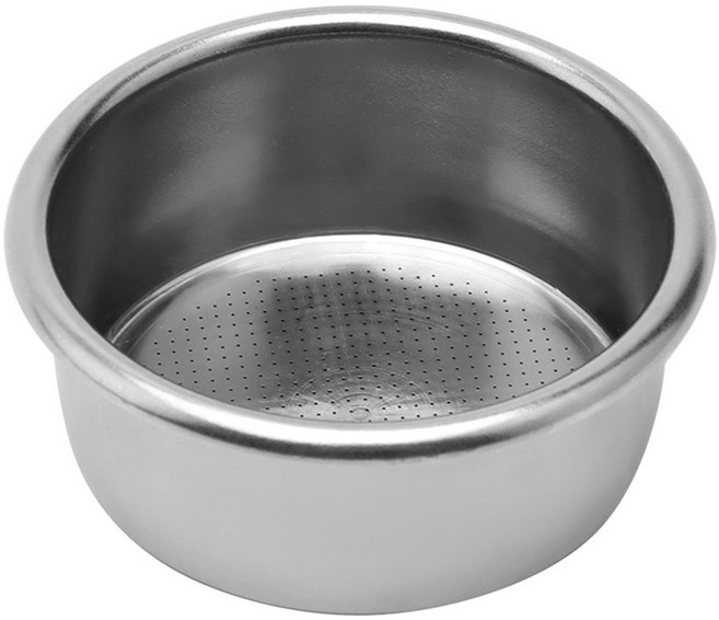 고정밀 추출 커피 필터 바구니 스테인리스 스틸 에스프레소 바텀리스 포타필터 51mm, 1개