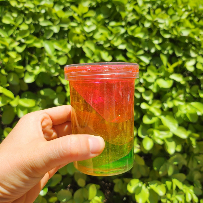 레인보우슬라임 촉감슬라임 컬러슬라임 무지개슬라임, 레인보우슬라임 무지개슬라임(랜덤), 1개, 188g