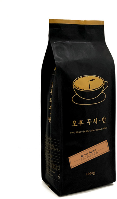 오후두시반 원두커피 하우스 블렌드 1kg 홀빈, 단품, 홀빈(분쇄안함), 1개