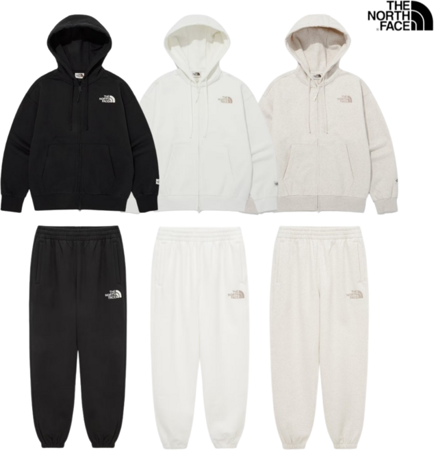 매장정품 노스페이스 남여공용 조거 팬츠 후드 집업 트레이닝복 상하의 봄