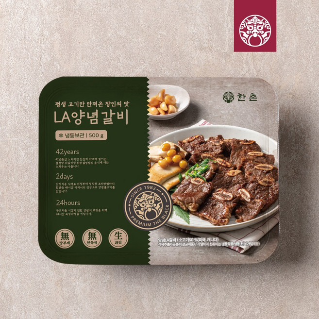 [한촌설렁탕] 양념 LA갈비 500g 8팩, 단품