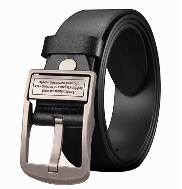 신형 남성 벨트 가죽 핀 비즈니스 캐주얼 소 가죽 벨트 남성 트렌드 간소한 중청년 바지 벨트 남성