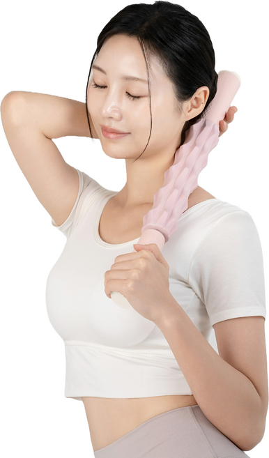 during 마사지 스틱 롤러 바디 괄사 종아리, 핑크, 1개