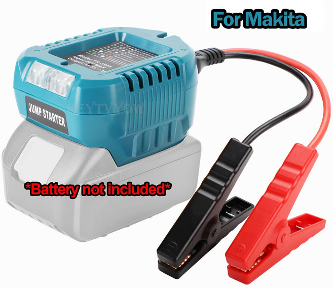 Milwaukee/Makita/Dewalt/Bosch 18V/20V 최대 배터리와 호환되는 점프 스타터 휴대용 11AWG 1.2FT 점퍼 케이블 키트 차량 배터리용 자동 자동차 헤, [02] For Makita