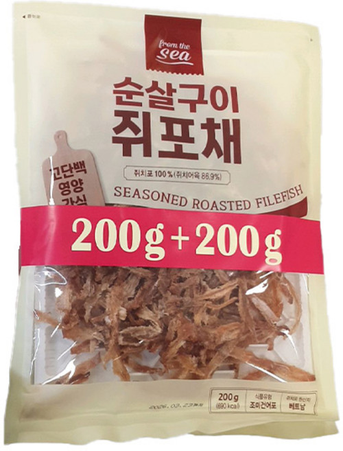 순살구이 쥐포채, 단품