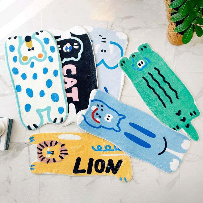 동물모양 러그 발매트 소프트 인테리어 주방 욕실