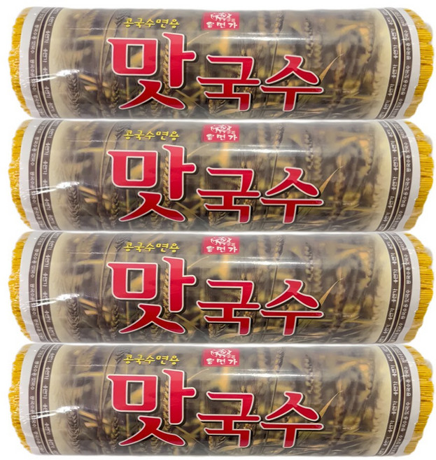 용식품용면가 맛국수 치자소면 콩국수면용, 4개, 1.4kg