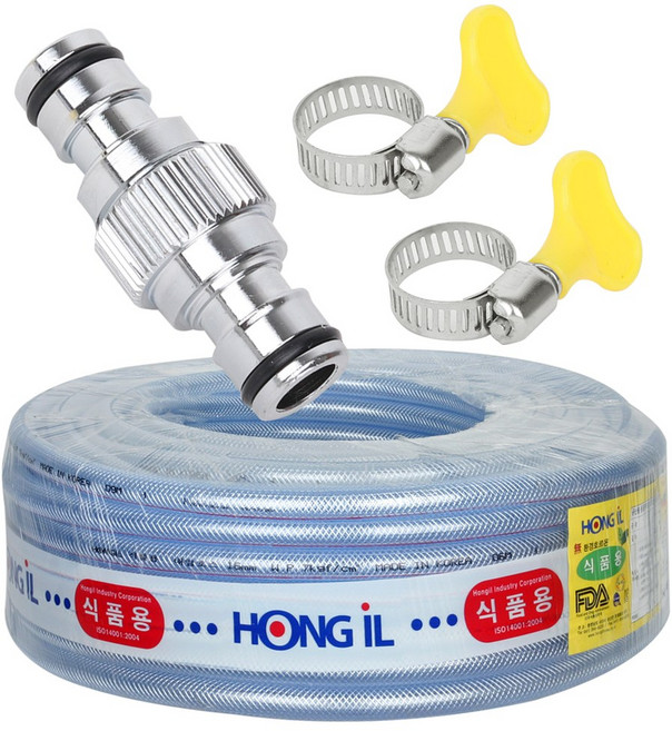 와이넷 프리미엄 편사물호스30M + 황동연장키트, 1개