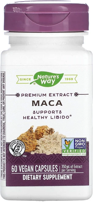 Nature's Way 프리미엄 추출물 마카 350mg 베지 캡슐 60정, NaturesWay프리미엄추출물마카350mg베지캡슐60, 1개 - 쿠팡