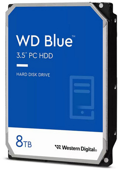 Western Digital 威騰 3.5吋PC硬碟 藍色, WD80EAAZ, 8TB