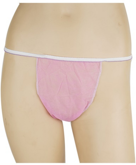 일회용 부직포팬티(T팬티) 2XL 핑크100장 마사지 왁싱 아로마 제모 수술용팬티