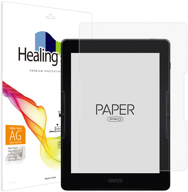 힐링쉴드 리디북스 리디페이퍼 프로 항균 종이질감 블루라이트차단 액정보호필름, 1개