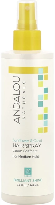 Andalou Naturals 헤어 스프레이 환하게 빛나는 해바라기와 시트러스 미디엄 홀드 8.2 fl oz (242 ml), AndalouNaturals헤어스프레이환하게빛나는해바라, 1개, 242ml - 쿠팡