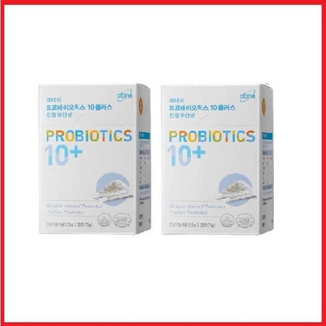 애터미 10플러스 프로바이오틱스 유산균, 75g, 2개