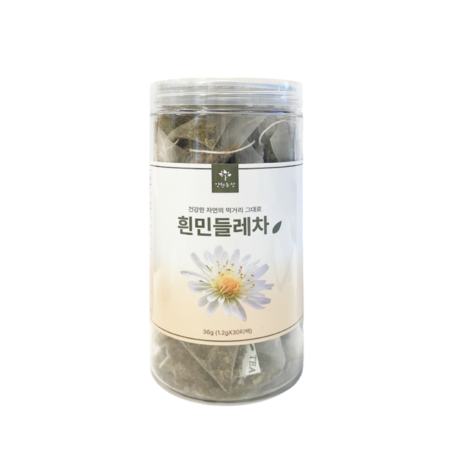 양원농장 더와이 원형통 흰민들레차, 1개, 30개입, 1.2g