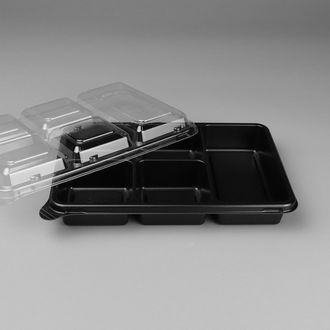 반찬 떡 마카롱 포장용기 AJ 5칸 찬용기 세트, 1개, 600개