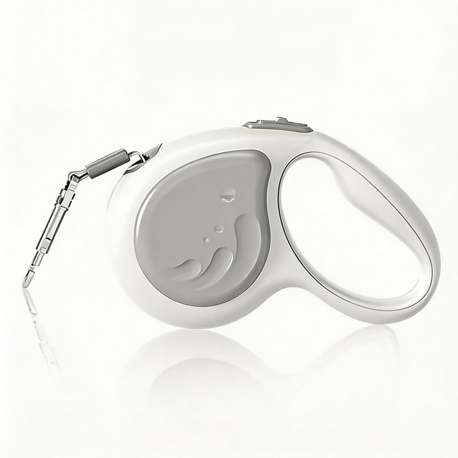 5m 길이 자동 리트랙터식 개 줄 반려견 자동 신축 목줄 경인줄 리드줄, 1개, 그레이