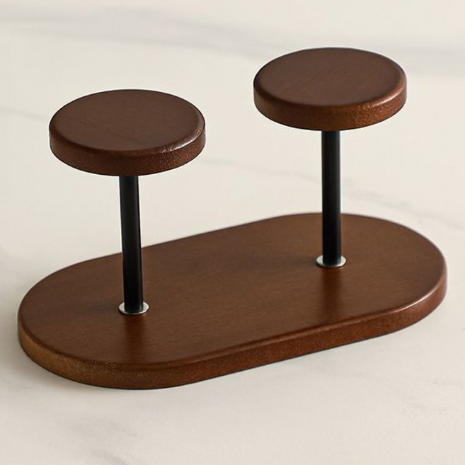 마벨인홈 우드 원목 카페 탕비실 종이컵 홀더 디스펜서 거치대 스탠드형, 1개, 월넛