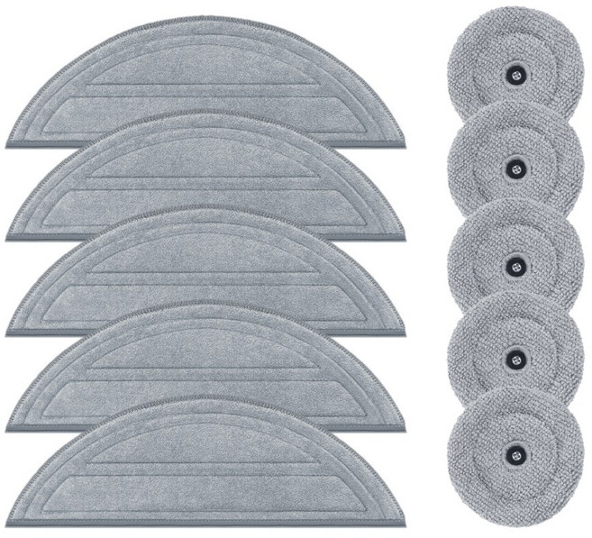 어미닛데이 로보락 S9 MaxV Ultra/S9 Max Ultra 호환 소모품 물걸레 5장 + 사이드 물걸레 5장 세트, 1개, 물걸레 5개 + 사이드물걸레 5개