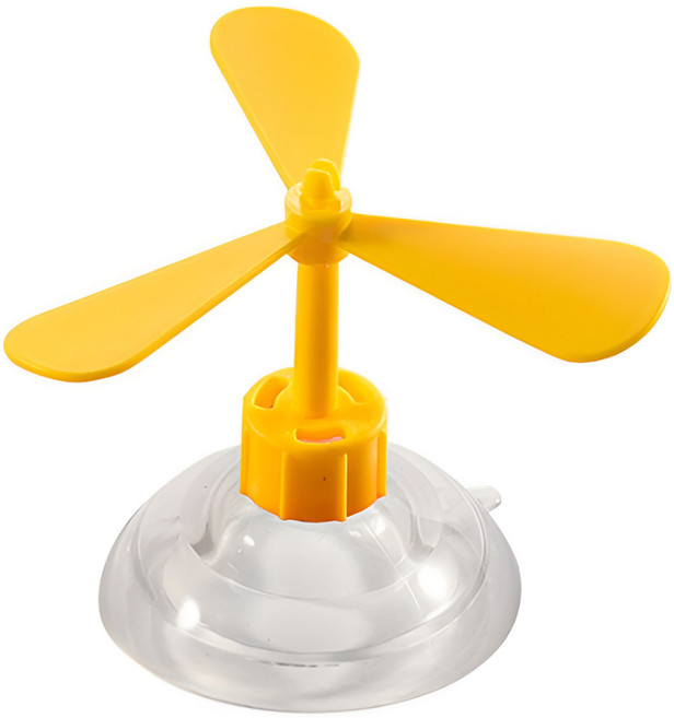 찬움컴퍼니 오토바이 헬멧 꾸미기용 부착형 프로펠러 장식, 옐로우