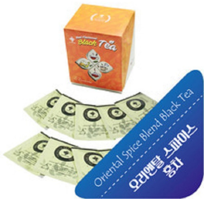 다란 오리엔탈 스파이스 홍차 티백, 1.5g, 10개입