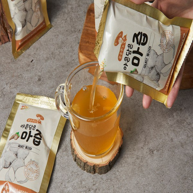 야콘담은 마즙 마 야콘 정읍둥근마 열대둥근마 속편한마즙 맛있는마즙 위 장 소화에도움, 100ml, 15개