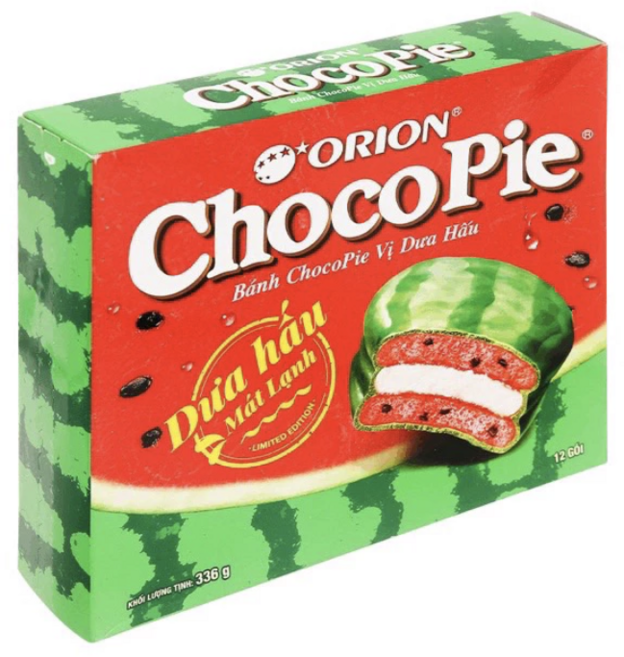 [ORION] 오리온 초코파이 수박맛 크림 케이크 336G(12개) X 2박스, 2개, 336g