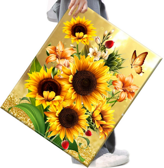 FASEN 액자 보석십자수 캔버스형 DIY 키트 40 x 50 cm, FAN01, 1세트