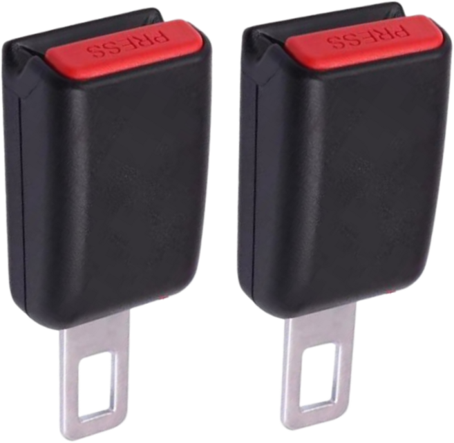 라이복 안전벨트 연장클립 튼튼한 1형 1+1, 2개, 블랙