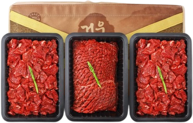 [해담한우] 1등급 한우 감사정육세트 4호(국거리500gx2+산적500g), 1개