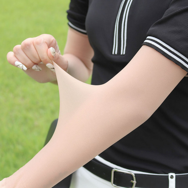 [MM스포츠]남성 여성 등산 암 슬리브 골프 스킨 손등 팔토시, 스킨색, 1세트