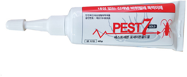 페스트세븐겔40g + 먹이통6개 바퀴벌레약바퀴약 페스트 세븐 겔 바퀴벌레약, 1개, 40g