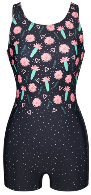 레노마수영복 RN-LS2F864 여성 선인장 U백 2부 반신수영복