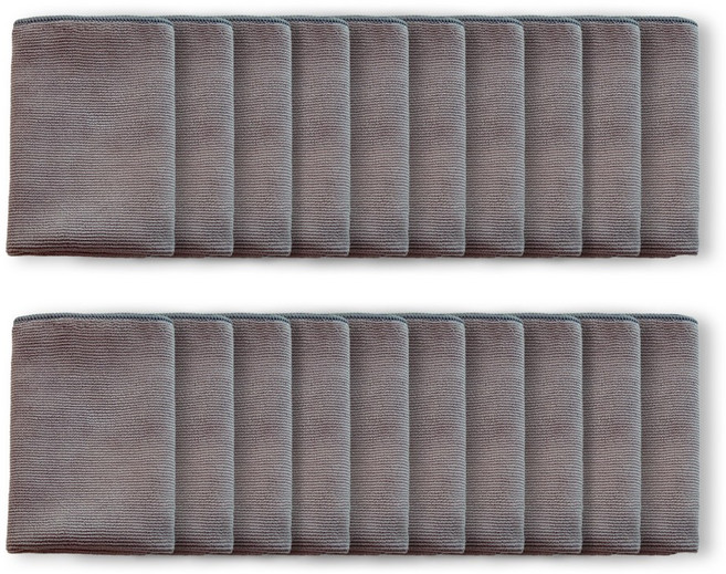 국산 초극세사 고급 경편 2합 걸레 행주, 그레이, 20개