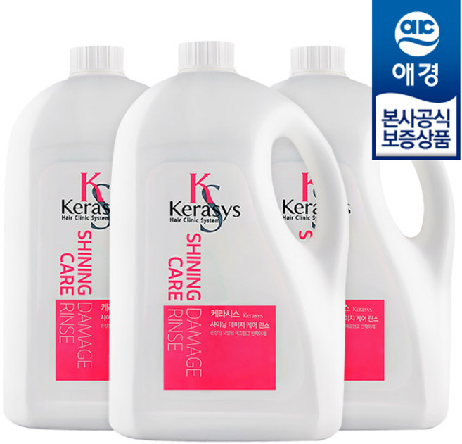 케라시스 샤이닝케어 데미지 린스, 4L, 3개