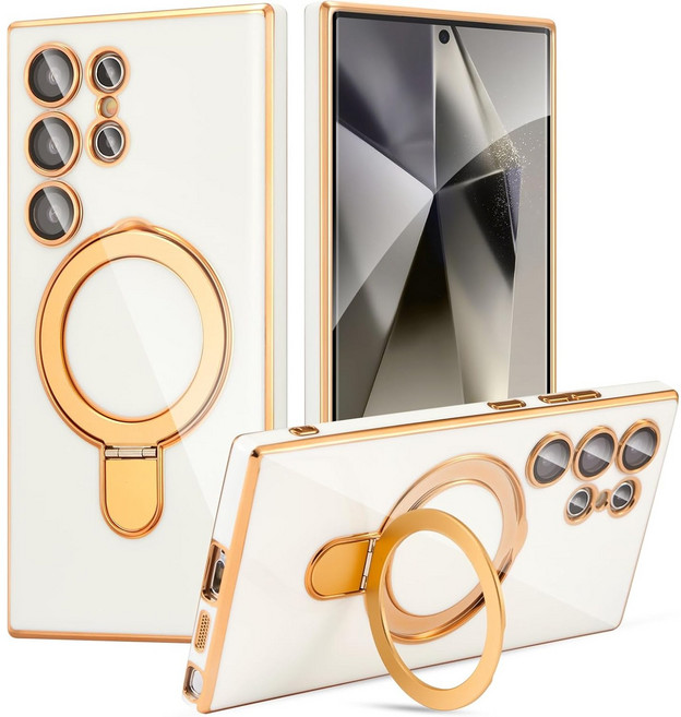 헤미션 S24/플러스/울트라 카메라 보호 맥세이프 거치대 케이스 렌즈 완전보호 SLP02