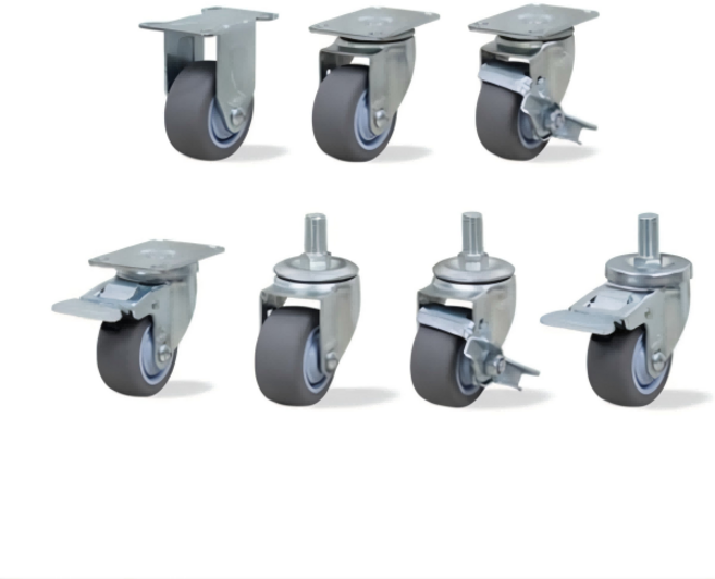 5인치 경량고무 볼트바퀴 1/2 12MM 16MM, 1개