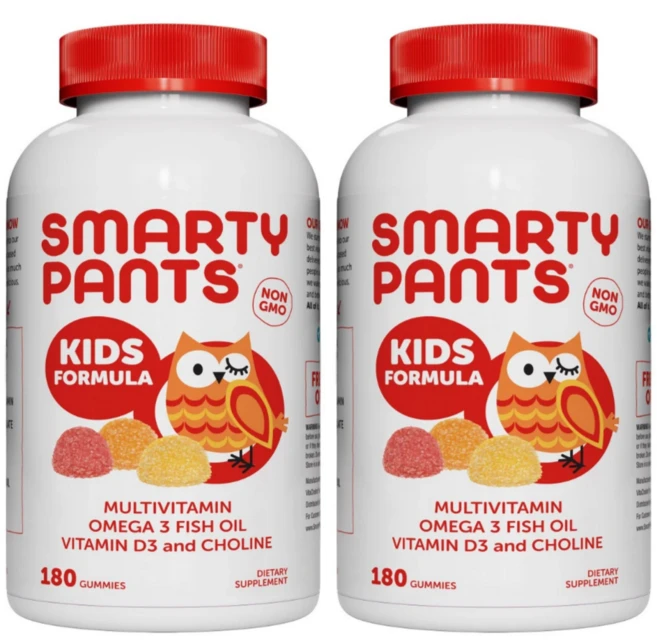 미국 코스트코 스마티팬츠 어린이 멀티비타민 오메가3 180 구미, 2개, 45정 - 쿠팡