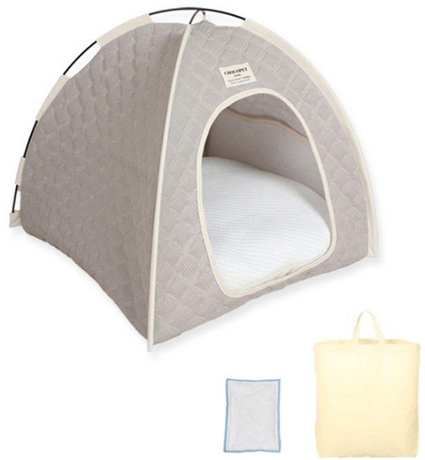 초코펫하우스 강아지집 아이스쿨링 시원한 얼음의집 (소형 / 일반형 / 프리미엄형), 베이지, 1개