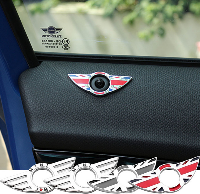 미니쿠퍼 도어핀 몰딩플레이트 클럽맨 컨트리맨 전차종호환 실내 꾸미기 인테리어 악세사리 용품, 블루레드(R60,R61전용), 도어