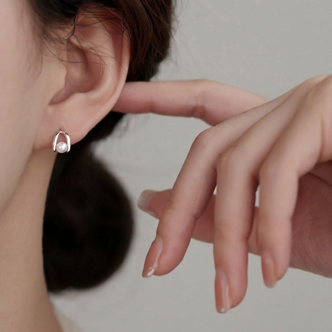 은시엘 여성 실버925 진주귀걸이