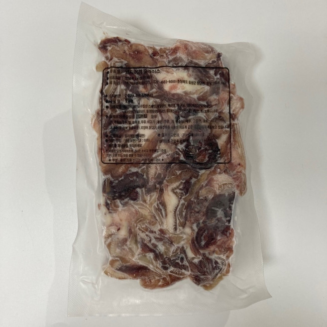돈두 슬라이스 (2kg) 순대 부속 돼지 머리 고기, 1개, 2kg