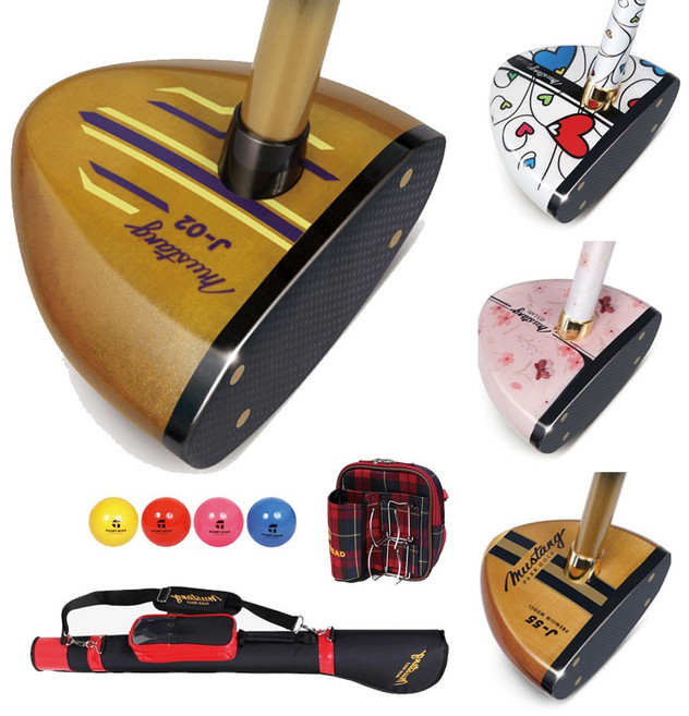 국산 무스탕 파크골프채 남성 여성 파크골프채, J-02초보/중급자용, 왼손용