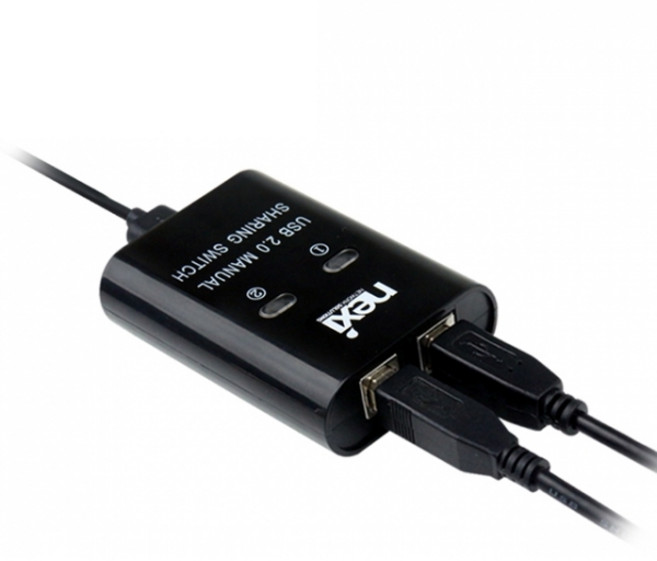 넥시 USB 스위치 선택기 2:1, NEXI NX-U221S [NX915], 1개