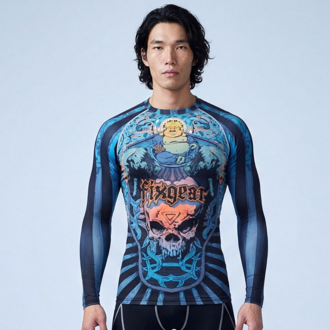 픽스기어 CFL-74 남 여 공용 머슬핏 스포츠웨어 언더레이어 언더셔츠 짐웨어 헬스복 운동복 트레이닝복 주짓수 크로스핏 합기도 래쉬가드